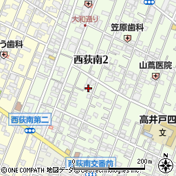 東京都杉並区西荻南2丁目周辺の地図