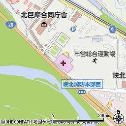 韮崎市営総合運動場体育館周辺の地図