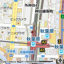 グランサックス秋葉原ヨドバシ店周辺の地図