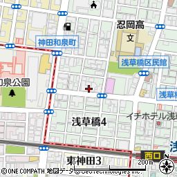 キッチンレタス浅草橋店周辺の地図