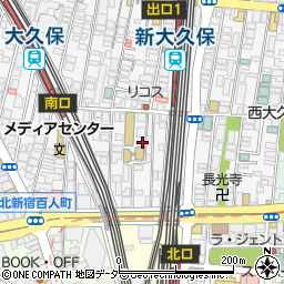 東京都新宿区百人町1丁目13-21周辺の地図