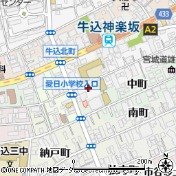 東京都新宿区北町19周辺の地図