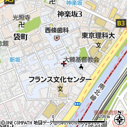 東京都新宿区若宮町25周辺の地図