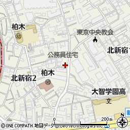 北新宿コーポ周辺の地図