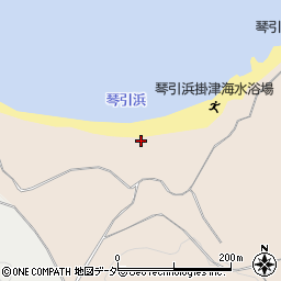 琴引浜周辺の地図