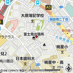東京都千代田区富士見1丁目6周辺の地図