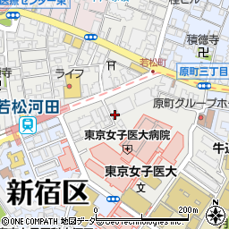 東京都新宿区若松町8周辺の地図