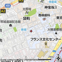 東京都新宿区若宮町35周辺の地図