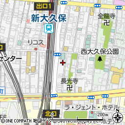 東京都新宿区百人町1丁目8-18周辺の地図