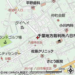 千葉県匝瑳市八日市場イ2625周辺の地図