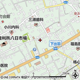 千葉県匝瑳市八日市場イ343周辺の地図