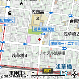 蔵前警察署浅草橋地域安全センター周辺の地図