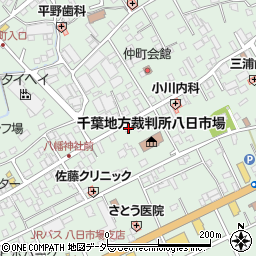 千葉県匝瑳市八日市場イ2761周辺の地図