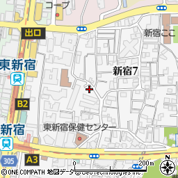 東大久保児童遊園周辺の地図