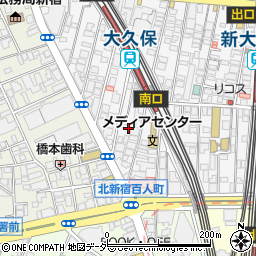 東京都新宿区百人町1丁目23周辺の地図