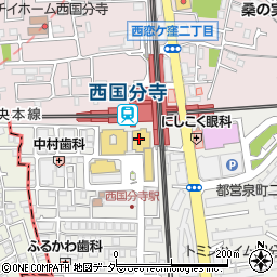西国分寺南口自転車駐車場周辺の地図