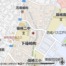 東京都江戸川区下篠崎町13周辺の地図