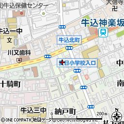 東京都新宿区細工町3周辺の地図
