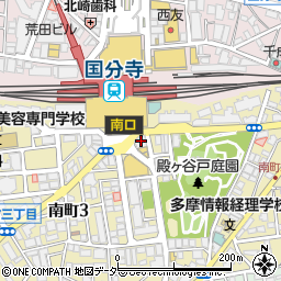 みずほ銀行国分寺支店周辺の地図