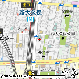 東京都新宿区百人町1丁目8-17周辺の地図