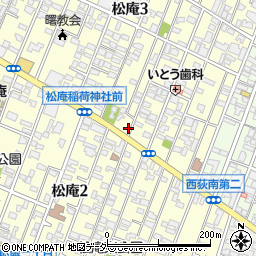 東京都杉並区松庵3丁目10-33周辺の地図