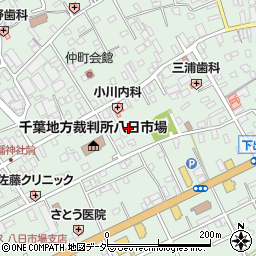 千葉県匝瑳市八日市場イ2783-2周辺の地図