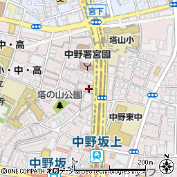 キッズ　デュオ中野坂上周辺の地図