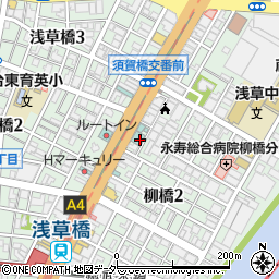 東横ＩＮＮアキバ浅草橋駅東口周辺の地図