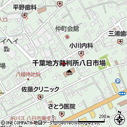 千葉県匝瑳市八日市場イ2765周辺の地図