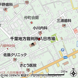 千葉県匝瑳市八日市場イ2781周辺の地図