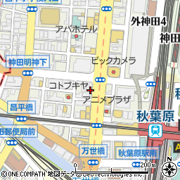 吉野家秋葉原中央通り店周辺の地図