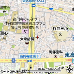 高円寺武蔵野マンション周辺の地図