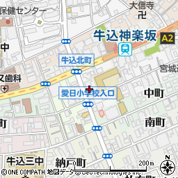 東京都新宿区北町24周辺の地図