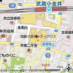 ミネ薬局　ソコラ武蔵小金井店周辺の地図
