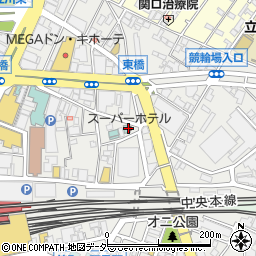スーパーホテル東京・ＪＲ立川北口周辺の地図