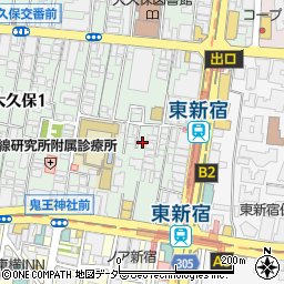 ヴィラ東新宿Ｂ周辺の地図