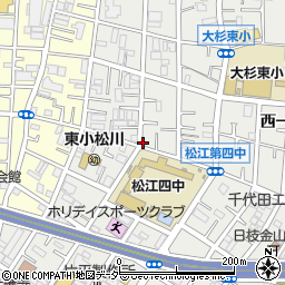 システムパーク西一之江駐車場周辺の地図