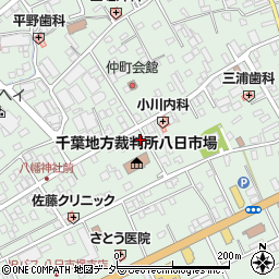 千葉県匝瑳市八日市場イ2776周辺の地図