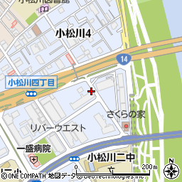 東京都江戸川区小松川3丁目周辺の地図