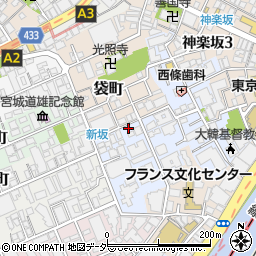 東京都新宿区若宮町34周辺の地図