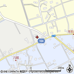 千葉県匝瑳市上谷中2周辺の地図