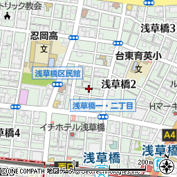 東京都台東区浅草橋周辺の地図