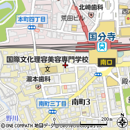 国分寺駅　南口自転車駐車場周辺の地図