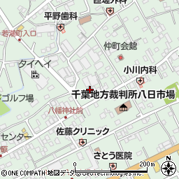千葉県匝瑳市八日市場イ2618-2周辺の地図