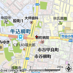 東京都新宿区市谷柳町7周辺の地図