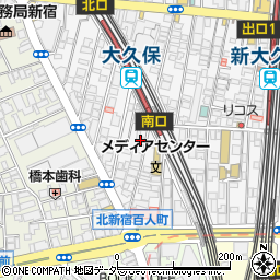 東京都新宿区百人町1丁目23-22周辺の地図