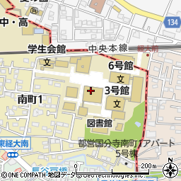 東京経済大学　学生会周辺の地図
