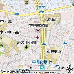 デュオステージ中野坂上NEXT駐車場周辺の地図