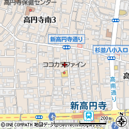 ボニエール高円寺周辺の地図