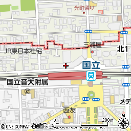 国立駅前訪問看護ステーション周辺の地図